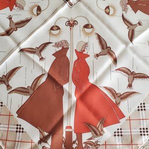 Vintage Burberrys Silk Scarf